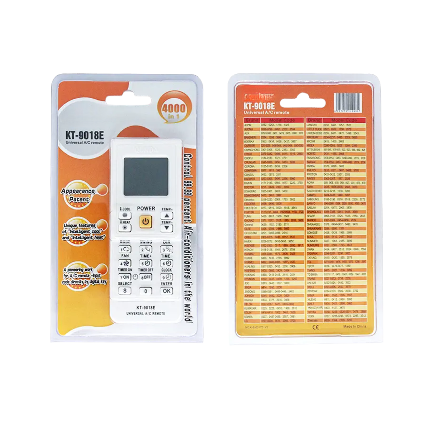 Control remoto universal AC
