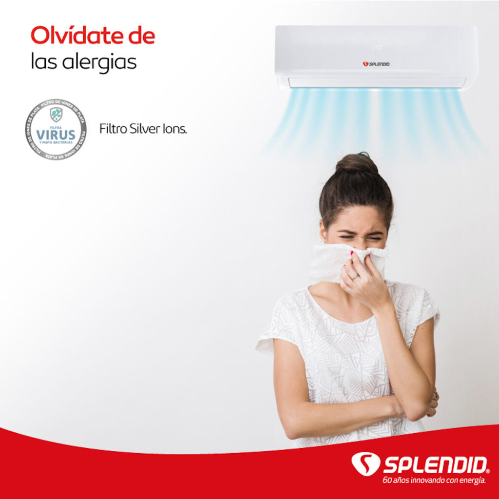 Aire acondicionado Split 9000BTU - 12000 BTU Inverter Splendid