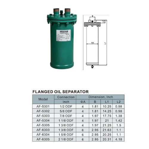 Separador de Aceite con Flanges