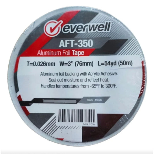 Cinta Adhesiva De Aluminio de 3" x 50m - AFT-350