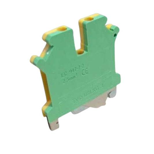 Borne tierra 2.5mm² (22-12 AWG) verde