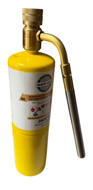 Kit de Soldadura MAPP Gas + Soplete Everwell JH-1S6 con Varilla y Pasta Fundente