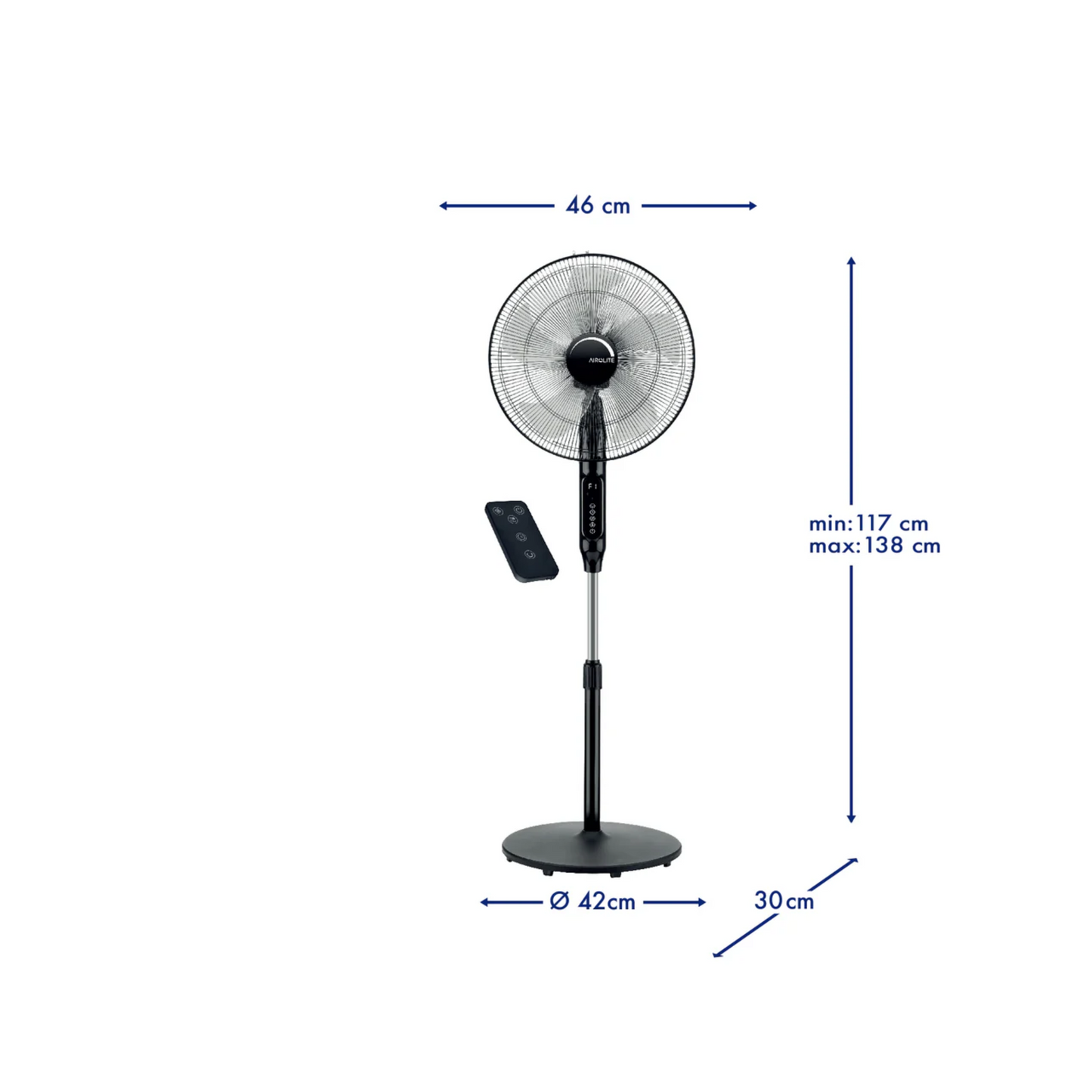 VENTILADOR DE PEDESTAL V16P8R AIROLITE 16”