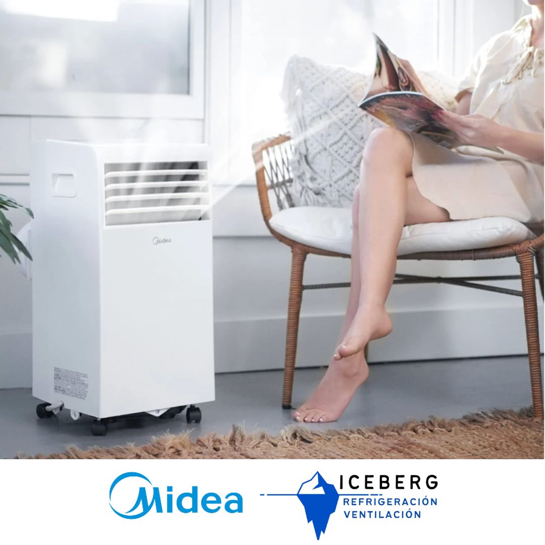 Aire Acondicionado Portatil MIDEA 9.000btu ph artic solo frio - Iceberg Refrigeración & Ventilación